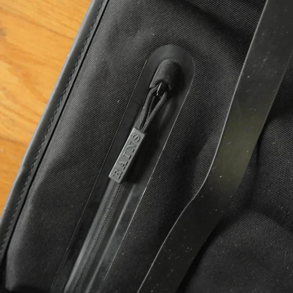 Rains Backpack Unisex Black Waterproof Matte Minimalist OS Laptop Bag